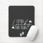 Extra Glück dieses Jahr Schwangerschaft St Patrick Mousepad (Mit Mouse)