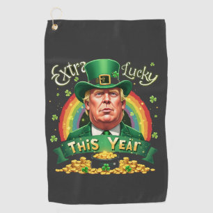 Extra Glück in diesem Jahr St Patrick Day Trump Le Golfhandtuch