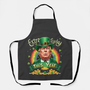 Extra Glück in diesem Jahr St Patrick Day Trump Le Schürze
