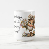 Extra glückliches Osterkunstwerk mit anpassbarem N Kaffeetasse (Mittel)