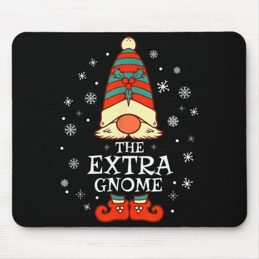 Extra Gnome Xmas Family Christmas  Mousepad (Vorne)