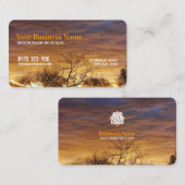 Extra Golden Clouds Business Card Visitenkarte (Vorne/Hinten)