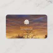 Extra Golden Clouds Business Card Visitenkarte (Rückseite)