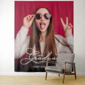 Extra große Abschlussfeier-Fotobooth-Hintergrund Wandteppich (Beispiel)