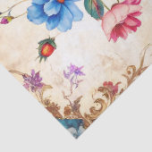 Extra große barocke farbenfrohe Florals Decoupage Seidenpapier (Ausschnitt)