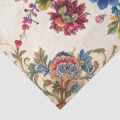 Extra große barocke farbenfrohe Florals Decoupage Seidenpapier (Ausschnitt)