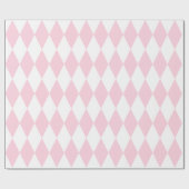 Extra große hellrosa und weiße Harlequin Geschenkpapier (Flach)
