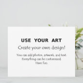 Extra große Jumbo-Postkarten laden zu Kunst-Fotos  Einladung (Stehend Vorderseite)