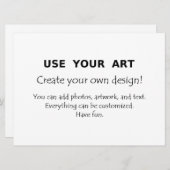 Extra große Jumbo-Postkarten laden zu Kunst-Fotos Einladung (Vorne/Hinten)