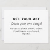 Extra große Jumbo-Postkarten laden zu Kunst-Fotos Einladung (Rückseite)