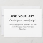 Extra große Jumbo-Postkarten laden zu Kunst-Fotos Einladung (Vorderseite)