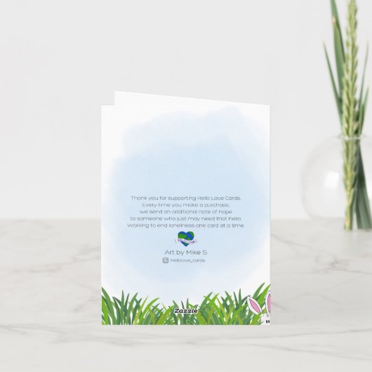 Extra große Osterei Karte (Rückseite)