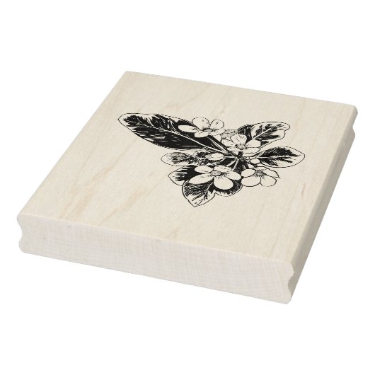 Extra große pflanzliche botanische Blume Stiele Bl Gummistempel (Stempel)