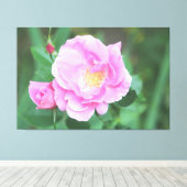 Extra große rosa Leinwand (Insitu (Holzboden))