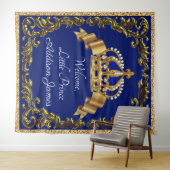 Extra große Royal Blue Gold Prince Baby Hintergrun Wandteppich (Beispiel (Horizontal))