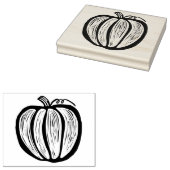 Extra große rustikale Linoschnitt Pumpkin Fall Hal Gummistempel (Stempel)