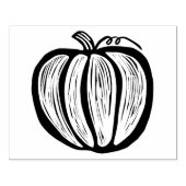 Extra große rustikale Linoschnitt Pumpkin Fall Hal Gummistempel (Prägung)