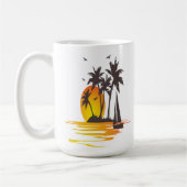 Extra große Tasse mit schöner Aussicht (Links)