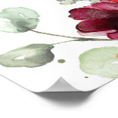 Extra große, unbedruckte Sitzkarte Poster (Ecke)