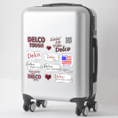 Extra-große Vinyl-Aufkleber 14 Zoll x 14 Zoll, kun Aufkleber (Koffer)