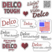 Extra-große Vinyl-Aufkleber 14 Zoll x 14 Zoll, kun Aufkleber (Vorderseite)