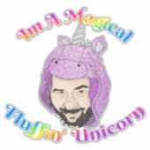 Extra-große Vinyl-Aufkleber 14 Zoll x 14 Zoll, kun Aufkleber (Vorderseite)