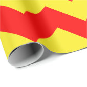 Extra große Zickzack Papiertücher in Rot und Gelb Geschenkpapier (Rolleneckpunkt)