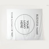 Extra großer Hintergrund Ihr Logo-Slogan vertikal Wandteppich (Vorderseite (Horizontal))