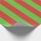 Extra großes Papier mit roten und grünen Streifen Geschenkpapier (Ecke)