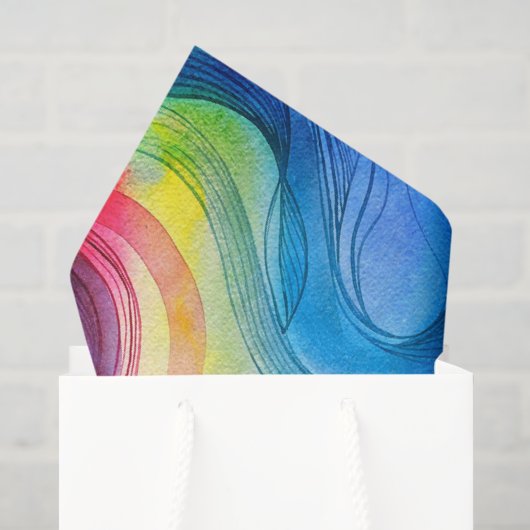Extra helle Wasserfarbe Seidenpapier (Geschenktüte)