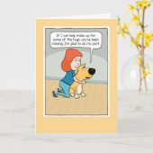 Extra Hunde während der schweren Zeiten Karte (Gelbe Blume)