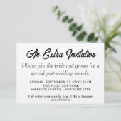 Extra Invite_Wedding Brunch Kraftsackkarten Begleitkarte (Stehend Vorderseite)