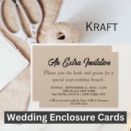 Extra Invite_Wedding Brunch Kraftsackkarten Begleitkarte