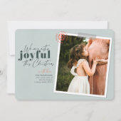 Extra Joyful Green Pregnancy Ankündigung Foto (Vorderseite)