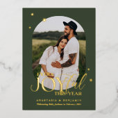 Extra Joyful Pregnancy Ankündigung Weihnachtskarte (Vorderseite)