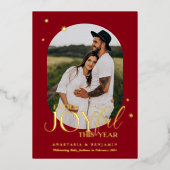 Extra Joyful Pregnancy Ankündigung Weihnachtskarte (Vorderseite)