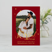 Extra Joyful Pregnancy Ankündigung Weihnachtskarte (Stehend vorne)