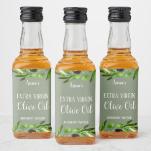 Extra Jungfrau Olivenöl Flasche Rustikales Etikett