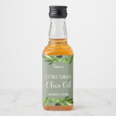 Extra Jungfrau Olivenöl Flasche Rustikales Etikett (Vorderseite)