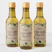 Extra Jungfrau Olivenöl Flasche Rustikales Etikett (Flaschen)