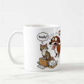 Extra langer extra süßer Dachshund Kaffeetasse (Links)