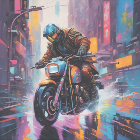 Extra-Large 14" x 14" Vinyl Aufkleber (Vorderseite)