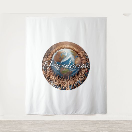 Extra-Large-Band (88"x104") Wandteppich (Vorderseite)