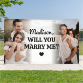 Extra Large Benutzerdefiniert 2 Foto Heiratsantrag Banner (Außenbereich)