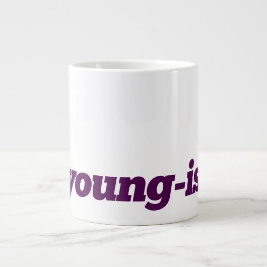 Extra Large Coffee Tasse - #Young-ish - Lila (Vorderseite)