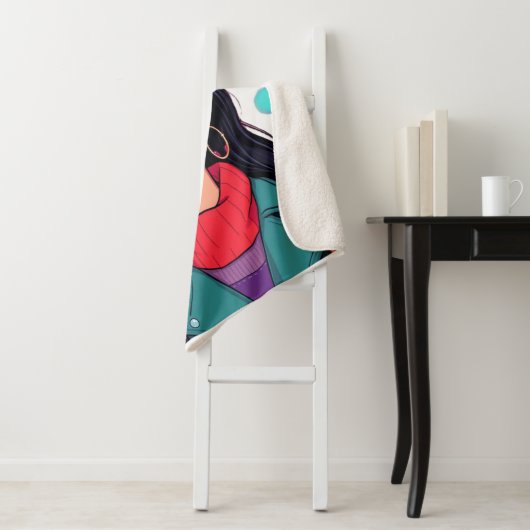 Extra Large Cozy Sherpa Blanket – Autumn Girl Art  Sherpadecke (Beispiel)