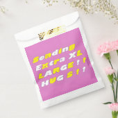 Extra Large Hugs Design rosa-gelbe Grafik Geschenktütchen (Versiegelt)