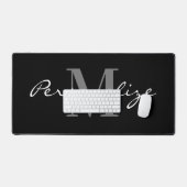 Extra large mouse pad with custom monogram schreibtischunterlage (Tastatur & Maus)
