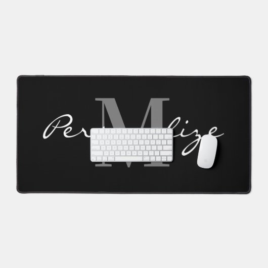 Extra large mouse pad with custom monogram schreibtischunterlage (Tastatur & Maus)