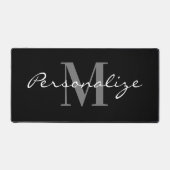 Extra large mouse pad with custom monogram schreibtischunterlage (Vorderseite)